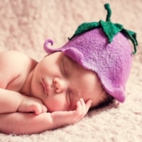 Schattige baby | Realistische geboorteaankondigingen